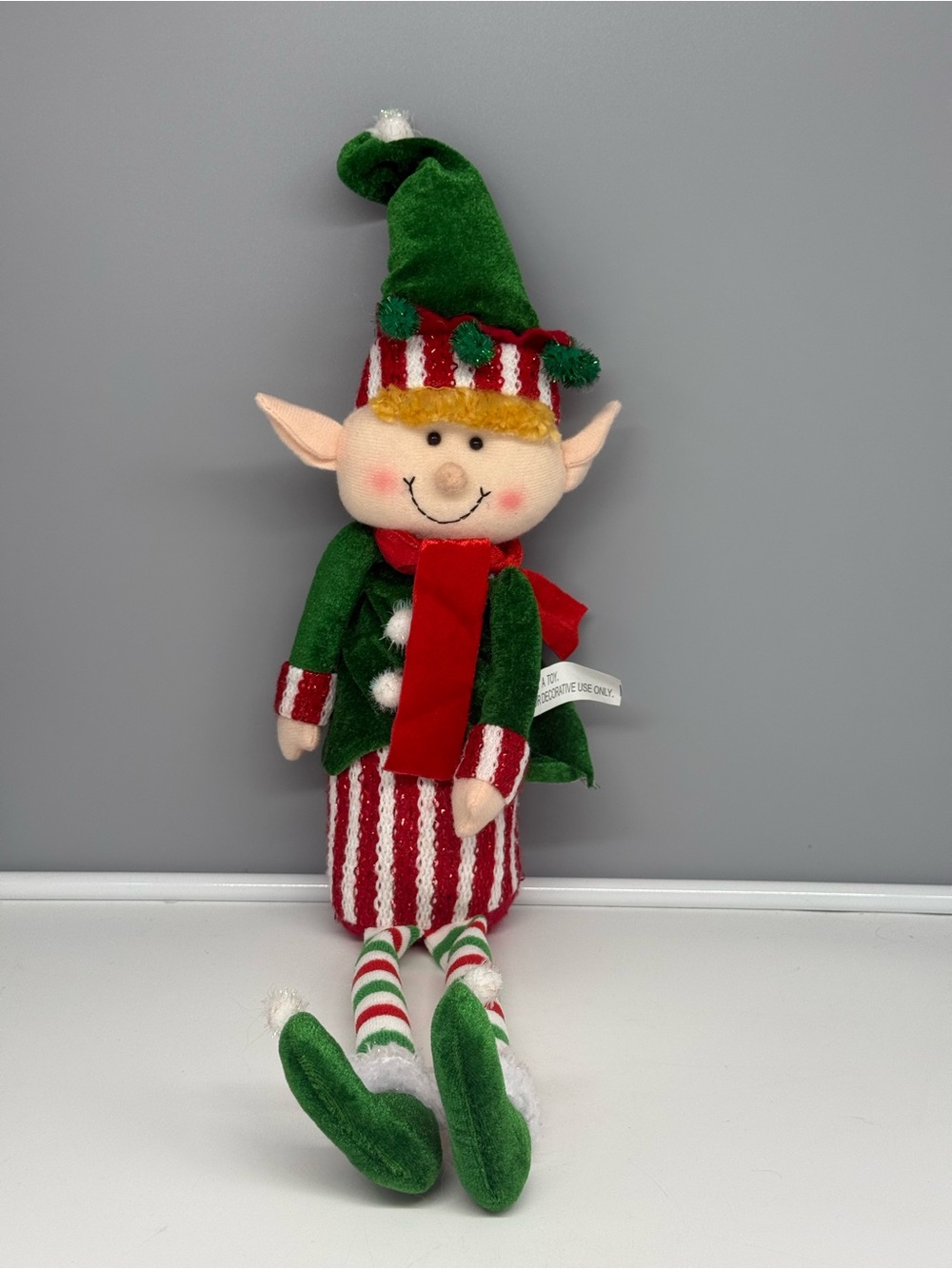 Crazeabout Sitting Elf Plush - Displayed Only EUC